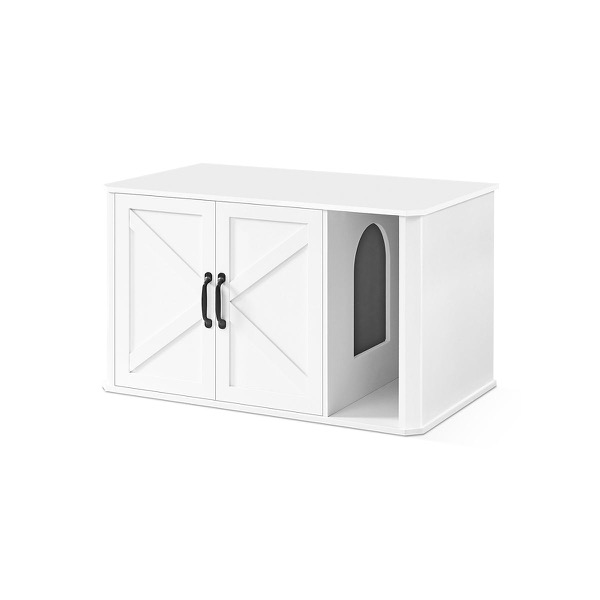 Feandrea mueble arenero con puertas dobles